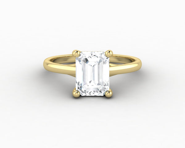 Nora 1.5 Ct Solitaire Emerald Cut Engagement Ring