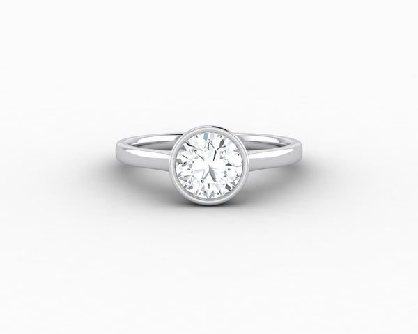 Siara 1.0 Ct Solitaire Round Cut Engagement Ring