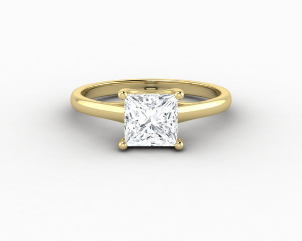 Nora 1.0 Ct Solitaire Princess Cut Engagement Ring