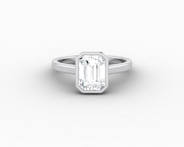 Siara 1.60 Ct Solitaire Emerald Cut Engagement Ring