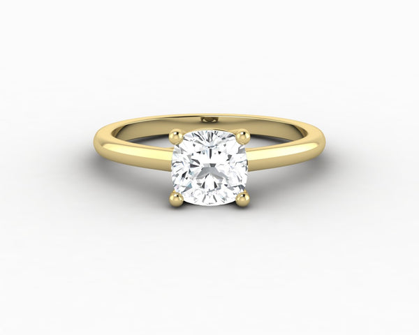 Nora 1.0 Ct Solitaire Cushion Cut Engagement Ring