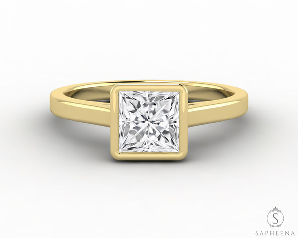 Siara 1.0 Ct Princess Cut Engagement Ring