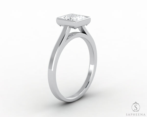 Siara 1.0 Ct Princess Cut Engagement Ring