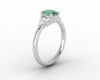 Astrid 1.0 Ct Oval Cut Natural Green Sapphire