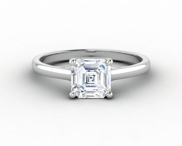 Nora 1.0 Ct Solitaire Asscher Cut Engagement Ring