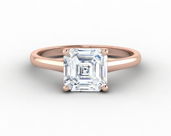 Nora 1.5 Ct Solitaire Asscher Cut Engagement Ring