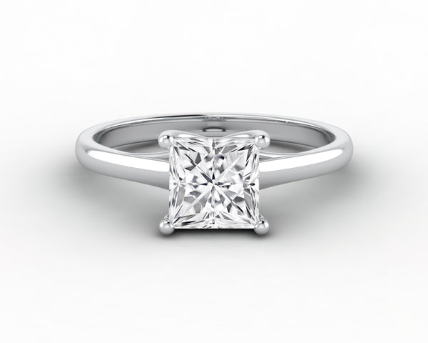 Nora 1.0 Ct Solitaire Princess Cut Engagement Ring