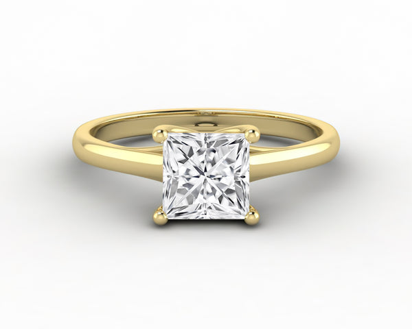 Nora 1.0 Ct Solitaire Princess Cut Engagement Ring