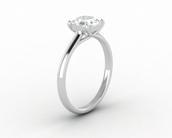 Nora 1.0 Ct Solitaire Asscher Cut Engagement Ring