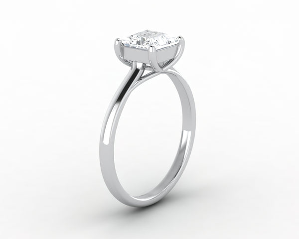 Nora 1.0 Ct Solitaire Princess Cut Engagement Ring