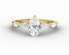 Giulia 1.0 Ct Pear Cut Engagement Ring With Marquise Side Stones