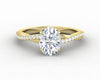 Demi 1.0 Ct Oval Cut Engagement Ring with Side Stones