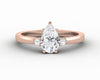 Isla Three Stone 0.8 Ct Pear Cut Engagement Ring