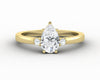 Isla Three Stone 0.8 Ct Pear Cut Engagement Ring