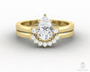 Isla Three Stone 0.8 Ct Pear Cut Bridal Set