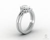 Isla Three Stone 1.0 Ct Oval Cut Bridal Set