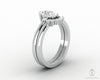 Isla Three Stone 0.8 Ct Pear Cut Bridal Set