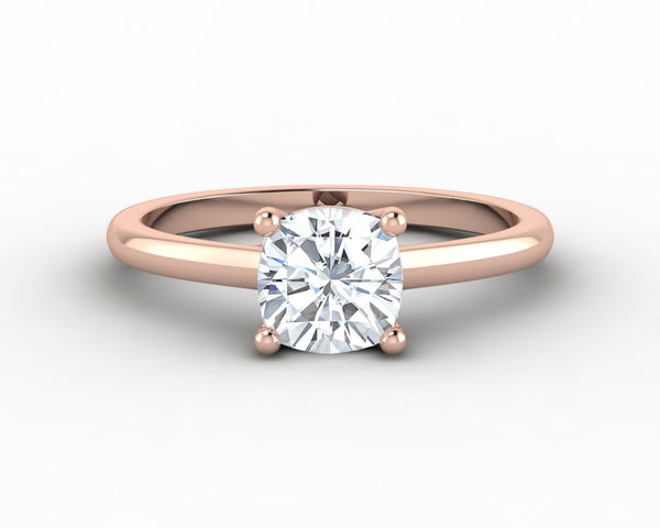 Nora 1.0 Ct Solitaire Cushion Cut Engagement Ring