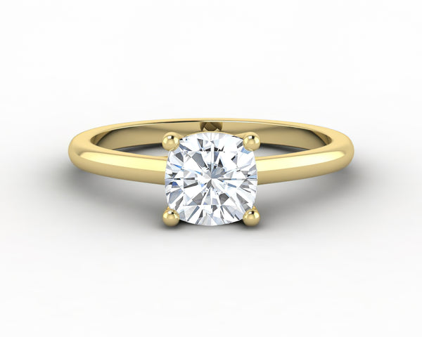 Nora 1.0 Ct Solitaire Cushion Cut Engagement Ring