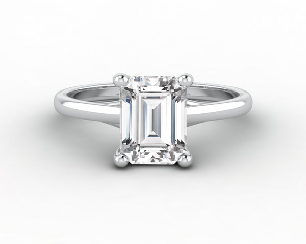 Nora 1.5 Ct Solitaire Emerald Cut Engagement Ring