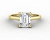 Nora 1.5 Ct Solitaire Emerald Cut Engagement Ring