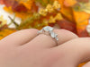 Kristen 1.0 Ct Round Cut and Marquise Engagement Ring