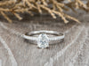 Eleonora 1.0 Ct Oval Cut Engagement Ring with Side Stones