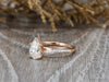 Demi 1.25 Ct Pear Cut Engagement Ring with Side Stones