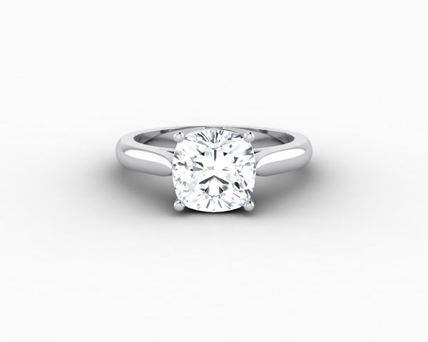 Caterina 2.25 Ct Solitaire Cushion Cut Engagement Ring