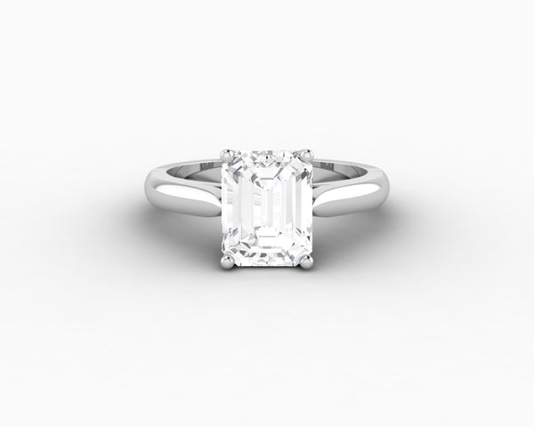 Caterina 2.5 Ct Solitaire Emerald Cut Engagement Ring