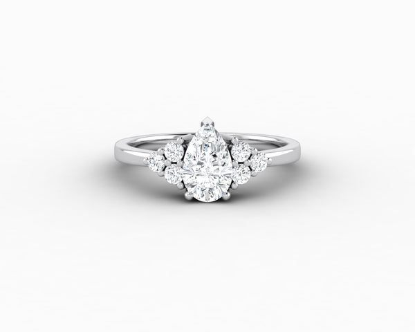 Astrid 0.75 Ct Pear Cut Engagement Ring