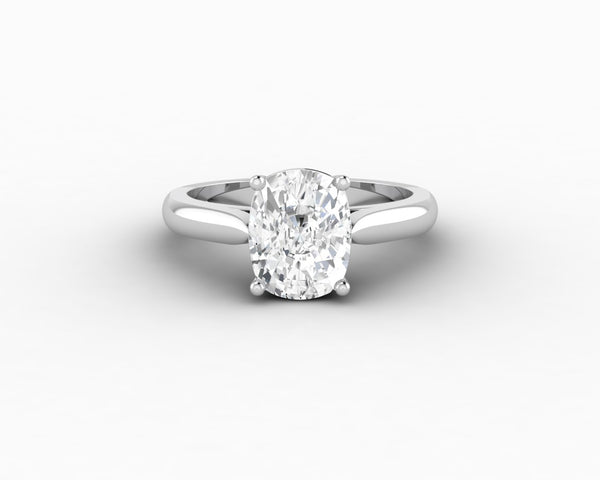 Caterina 2.25 Ct Solitaire Elongated Cushion Cut Engagement Ring