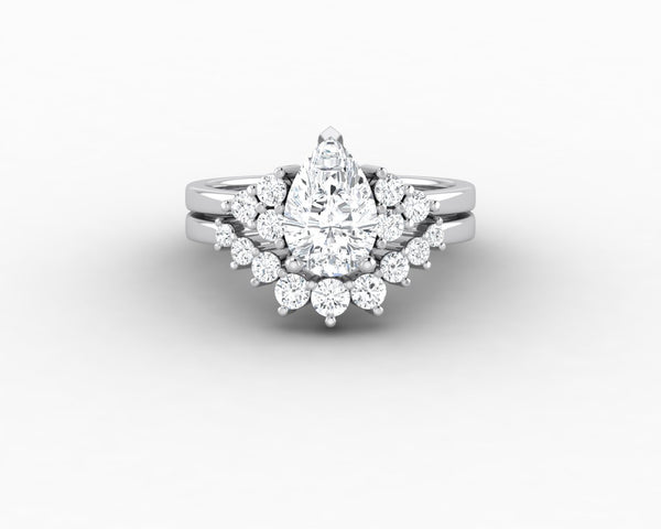 Astrid 1.2 Ct Pear Cut Bridal Set