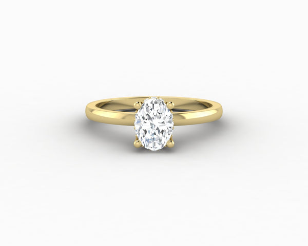 Luce 0.75 Ct Oval Cut Engagement Ring