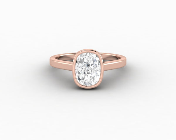 Siara 1.5 Ct Solitaire Cushion Cut Engagement Ring