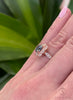 Vivienne 1.25 Ct Round Cut Grey Moissanite Engagement Ring