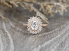 Allegra 1.00 Ct Cushion Cut Halo Engagement Ring