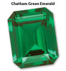 Viola 1.2 Ct Twisted Solitaire Emerald Cut Green Emerald Engagement Ring