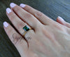 Lilian 1.25 Ct Solitaire Emerald Cut Green Emerald Engagement Ring