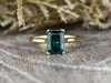 Lilian 1.25 Ct Solitaire Emerald Cut Green Emerald Engagement Ring