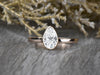 Siara 1.0 Ct Solitaire Pear Cut Engagement Ring