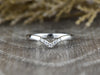 Vivia V Shaped Wedding Band